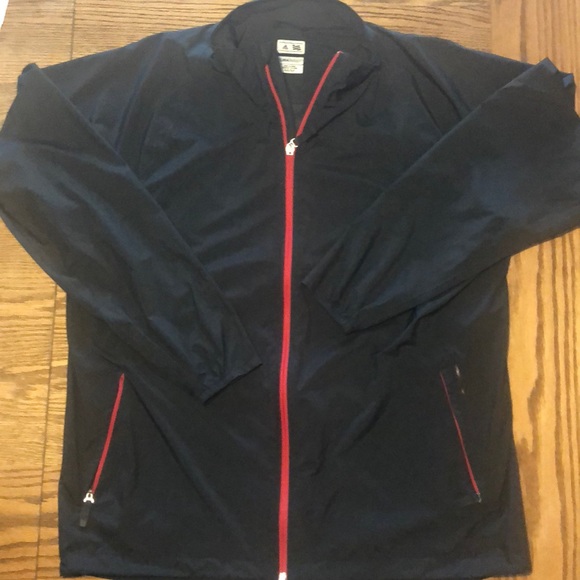 adidas Other - Adidas Rain Jacket Black/Red Med.